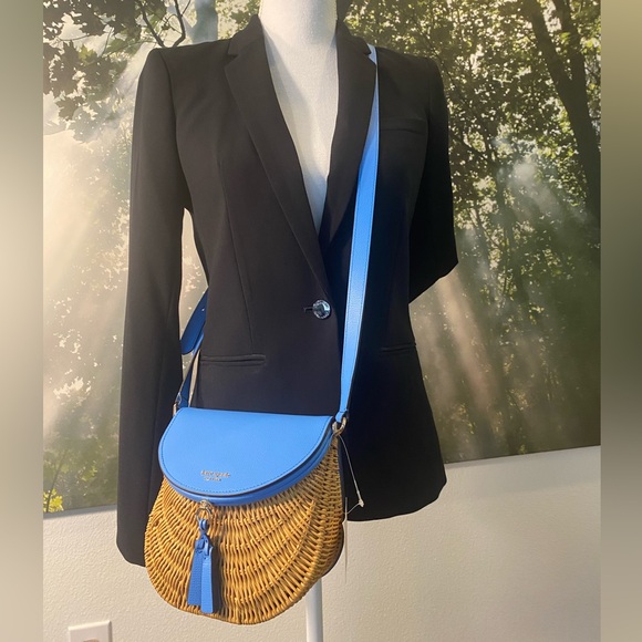 NWT Kate Spade Catch Wicker Crossbody Bag - Picture 3 of 13